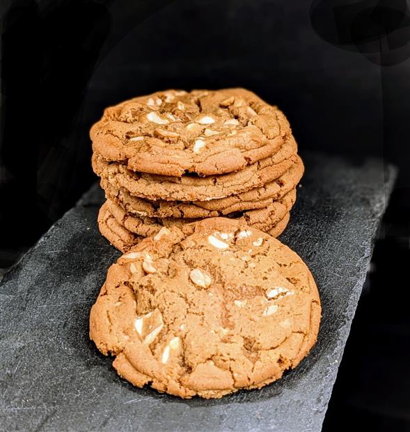 Cookies med hvid chokolade