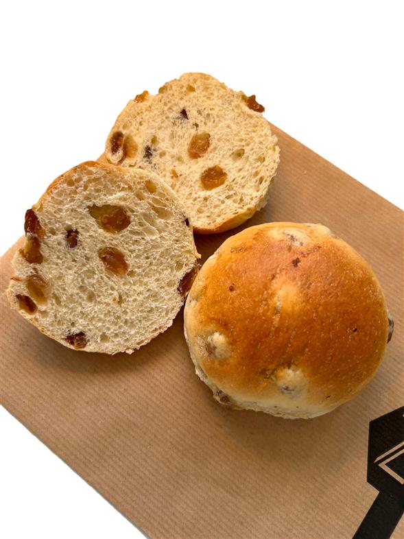 Blød rosinbolle