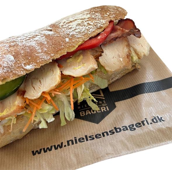 Sandwich m. kylling/bacon